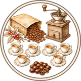24 x 50 g Spezialitätenkaffee + 1 x 80 g Schokobohnen Pacha Mama