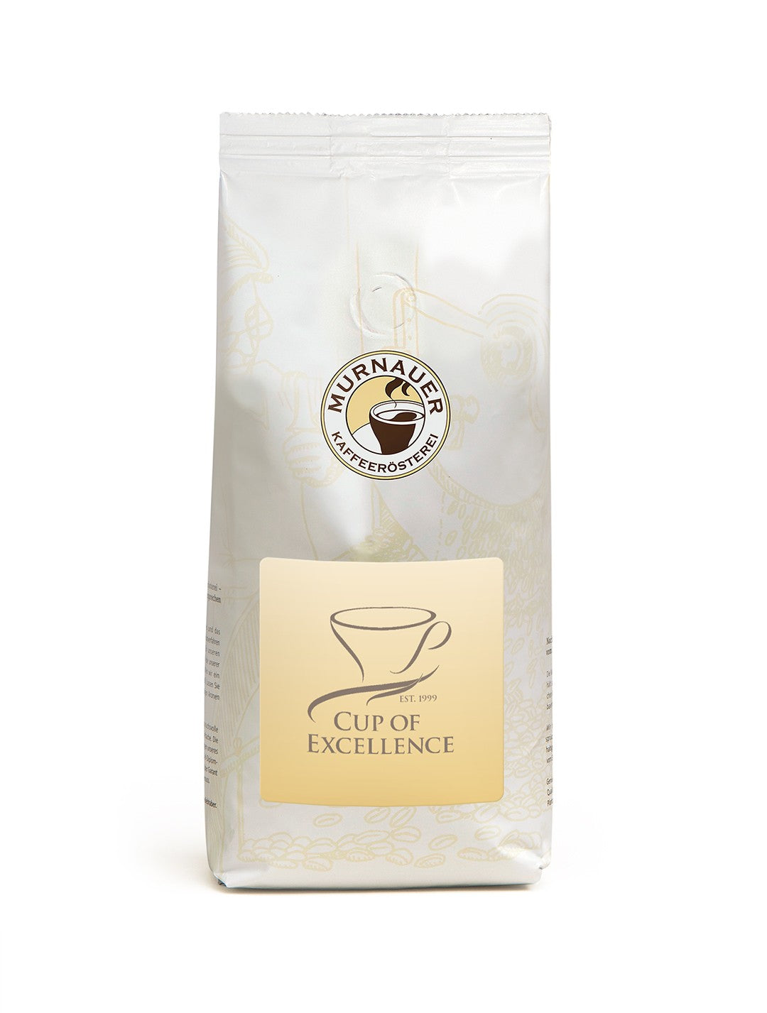 Cup-Of-Excellence allgemeiner, neutral gehaltener Packshot mit Logo auf Etikett