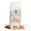 El Centro Espresso Mischung Bio, Packung der Murnauer Kaffeeroesterei mit Aromen Schokolade, Nuesse, Karamell