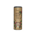 Braune Dose Grüner Kaffee Tee Pacha Mama Bio Peru mit Kaffeekirschen und Sichtfenster auf gemahlenen Kaffee