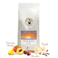 Weiße Kaffeepackung Santa Elena Costa Rica Dry der Murnauer Kaffeerösterei mit Früchten, Kirschen und Vanille vor der Tüte