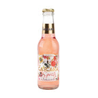 LACASCARA Spritz Aperitivo in 0,2l Glasflasche mit Kohlensäure, rosa Getränk mit goldener Kapsel und floralem Etikett