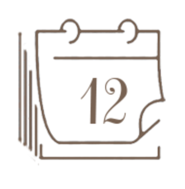 Kalender-Symbol 12 Monate