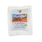 50 g Probiertütchen La Montana Hausmischung Bio der Murnauer Kaffeerösterei mit Kaffeekirschenmotiv, Espresso-Mischung 70 % Arabica, 30 % Robusta
