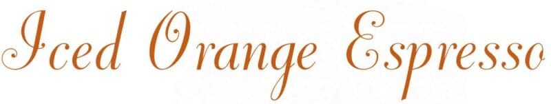 Iced Orange Espresso als unser Monatsfavorit August´24 im Kaffeehaus