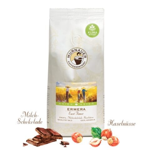 Kaffee des Monats: Ermera, EastTimor, Packshot mit Aromen
