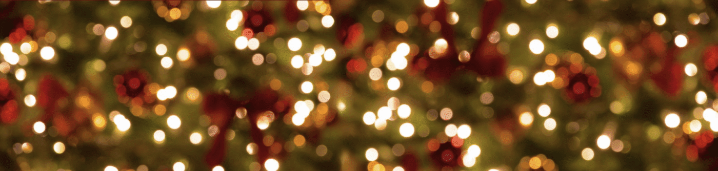 Headerbild von Glitzerlichtern zu Wiehnachten