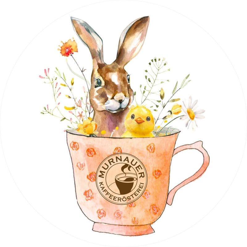 Oster-Edition: Ostertasse mit Osterhase und Osterküken als