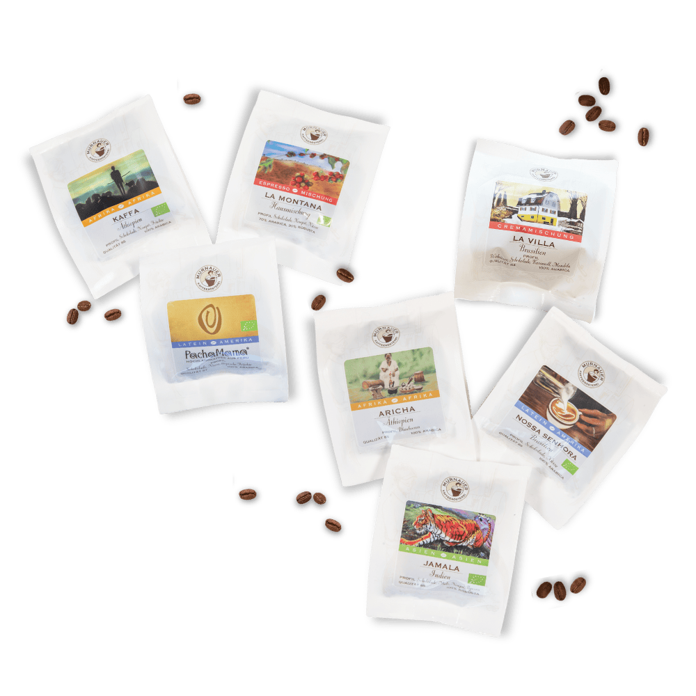 Probiertütchen, 50g 1 MKR Probiertütchen 50g - Packshot - 7 Sorten