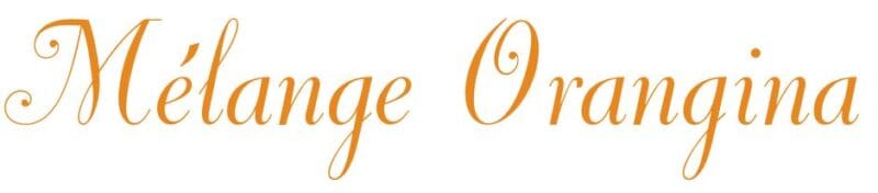 Mélange Orangina Schriftzug in orange