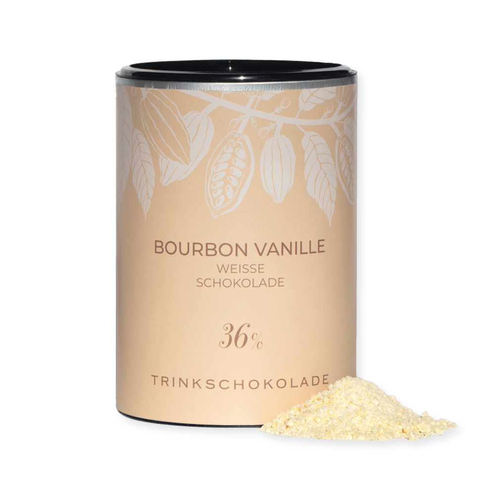 Trinkschokolade Bourbon Vanille 36% 1 Trinkschokolade Bourbon Vanille Murnauer Kaffeerösterei