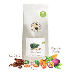 Pacha Mama als Advents-Edition, Packshot mit Aromen
