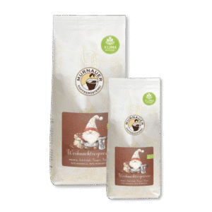 Weihnachtsespresso BIO: Packshot 1kg & 250g Tüte Freigestellt