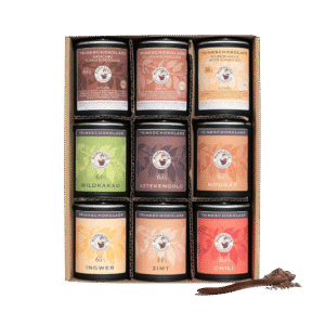 Mini-Trinkschokoladen, 9er Set, Packshot freigestellt