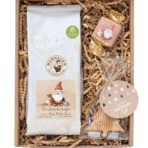 Kleine Kaffee-Weihnachtsfreude - Packshot fertiges Set - freigestellt