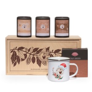 Schoko Box mit Tasse Trinkschokolade Mini Schokobohnen 2022 - Startseite