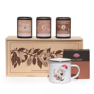 Schoko Box mit Tasse Trinkschokolade Mini Schokobohnen 2022 - Weihnachtsshop, Geschenkideen zu Weihnachten