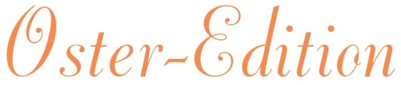 Schriftzug-Oster-Edition in Orange