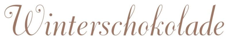 Weiße Winterschokolade