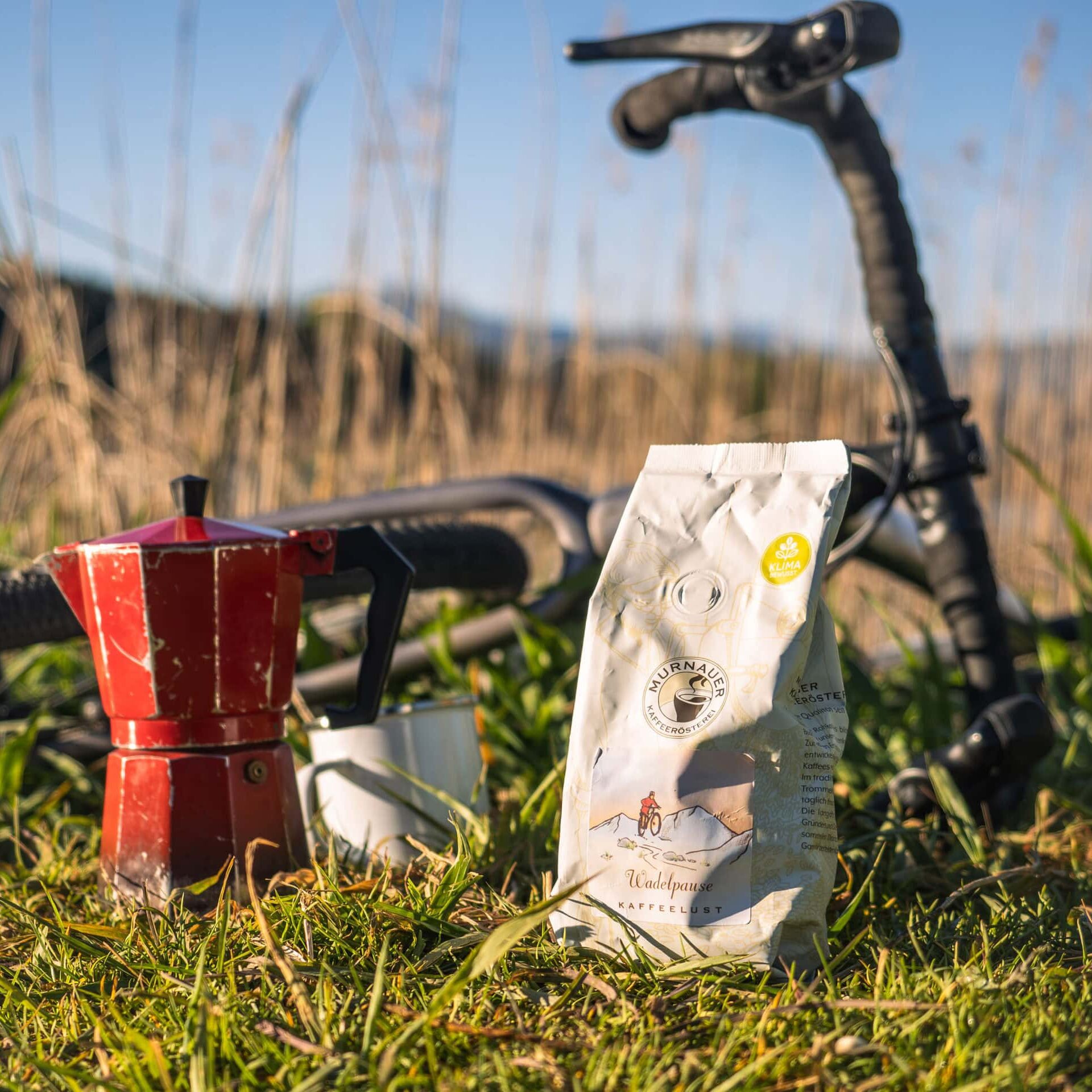 Wadelpause 3 Wadelpause - Outdoor-Edition, Outdoor-Coffee - Moodbild mit Espressokocher